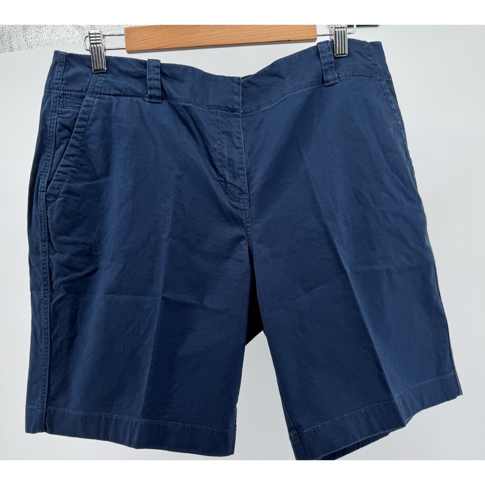 Vineyard Vines Shorts Womens 14 Navy Chino Preppy Classic Casual 9" Inseam